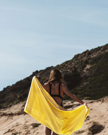 Beach towel yellow online