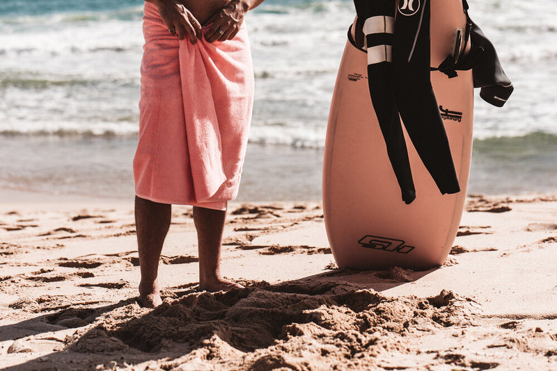Salt Lake Pink Beach Towel