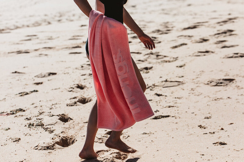 Salt Lake Pink Beach Towel