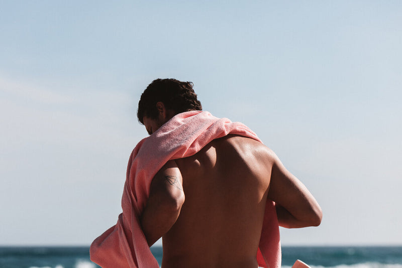 Salt Lake Pink Beach Towel